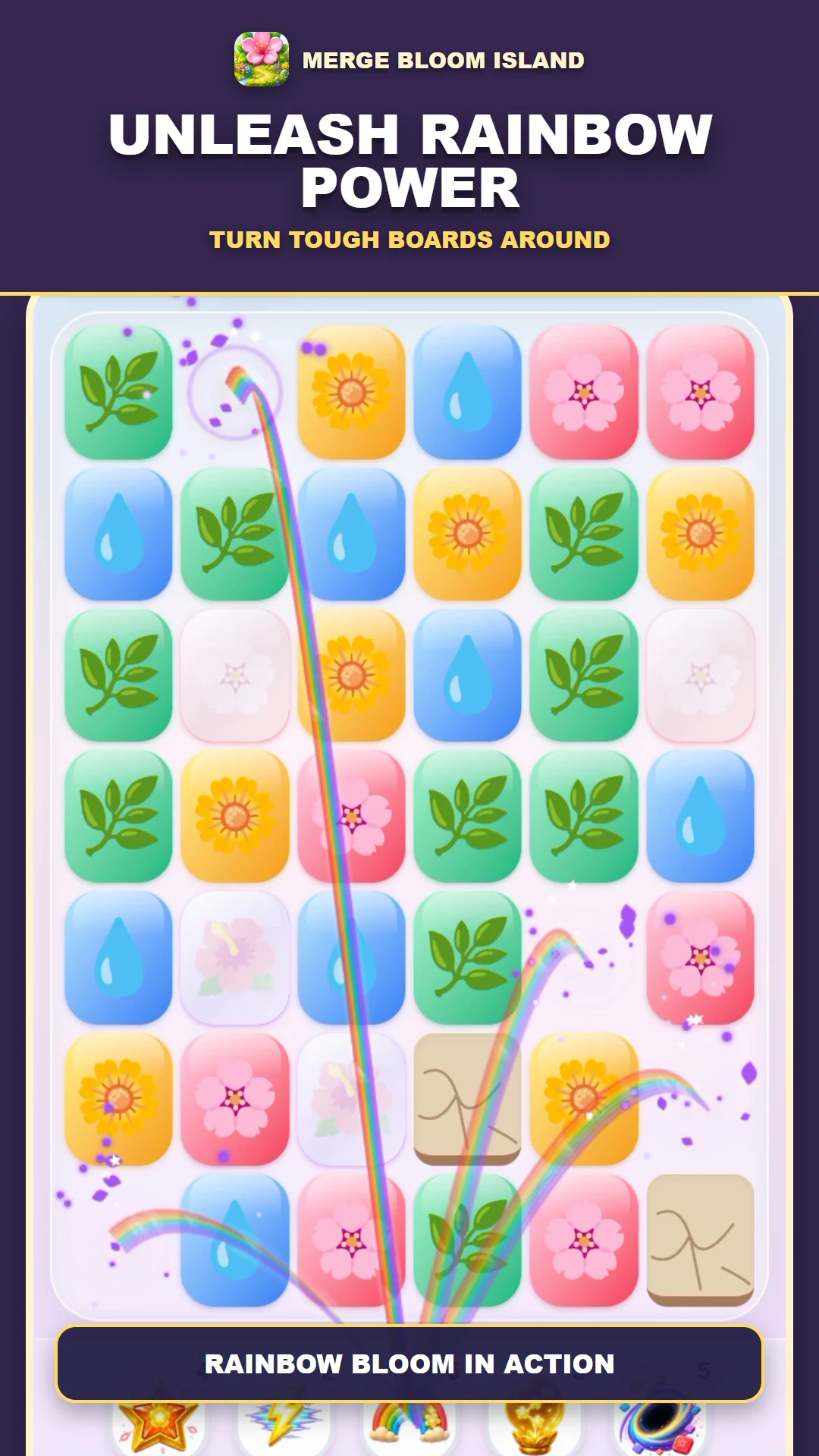 Merge Bloom Island: Puzzle screenshot