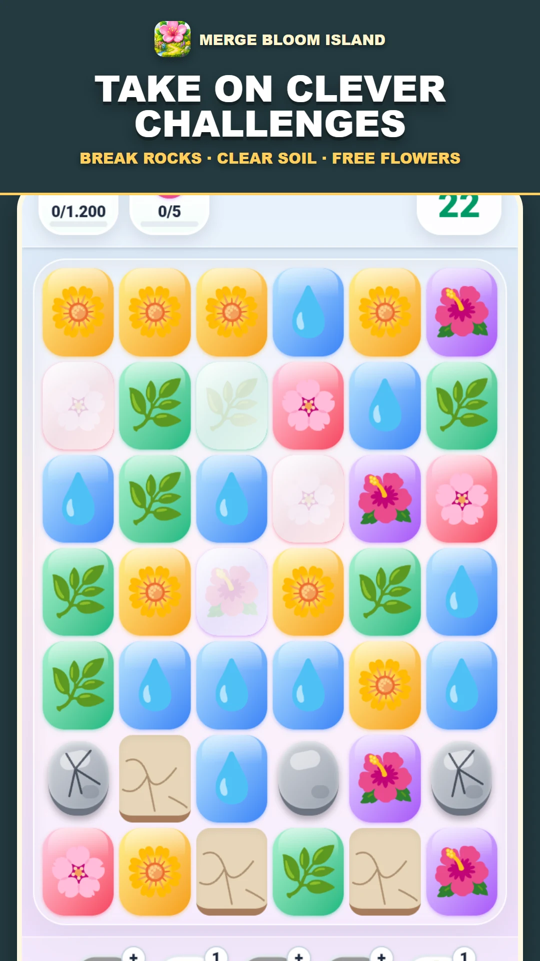 Merge Bloom Island: Puzzle screenshot